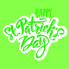vector hand lettering saint patrick's day greetings card_8