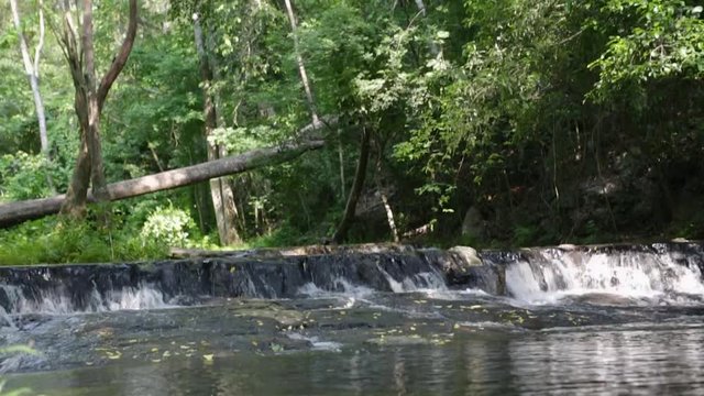 Waterfall in Namtok Samlan National Park. Beautiful nature at Saraburi province Thailand