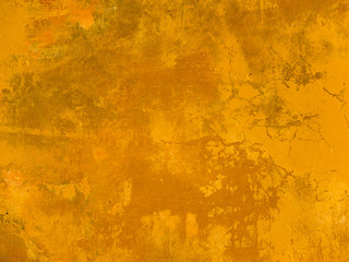 Abstract background painted in Golden yellow