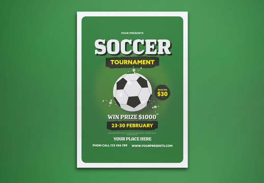 Soccer Tournament Flyer Layout
