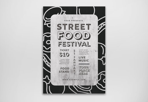 Street Food Flyer Layout