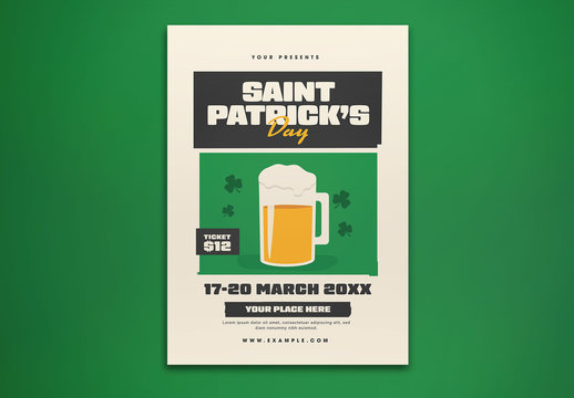 Saint Patrick's Day Party Flyer Layout