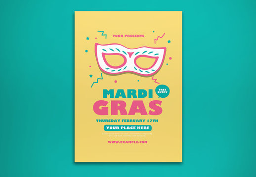 Mardi Gras Flyer Layout
