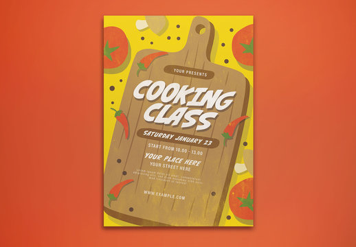 Cooking Class Flyer Layout