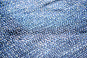 Blue Denim jeans texture for background Close-up Detailed Stock Photograph