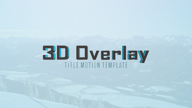 3D Overlay Title