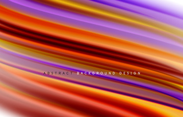 Abstract background - fluid color gradient waves, with dynamic motion line effect. Vector Illustration For Wallpaper, Banner, Background, Card, Book Illustration, landing page