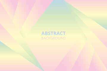 Abstract modern geometric soft pastel background. Geometric shapes of pastel colors on a gentle gradient.