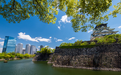 Fototapeta na wymiar Osaka Castle in Osaka,Kansai,Japan