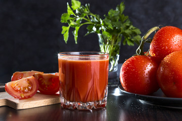 Image with tomato juice.