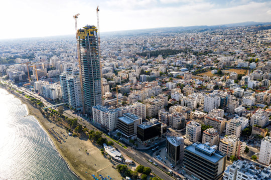 High-rise building construction in Limassol, Cyprus
