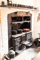 A vintage stove or cooker in an old home
