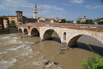 Verona, Ponte  Pietra, Italia