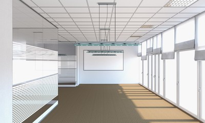 empty pavilion, interior visualization, 3D illustration
