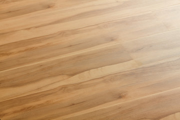 Fototapeta premium Wooden natural texture. New parquet blank. Wooden laminate floor boards background image. Home decor.
