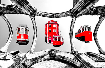 The Carmo Convent in Lisbon, Portugal.