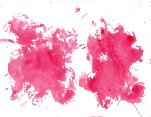 Abstract red color brush painting paper grain texture illustration element for wallpaper..