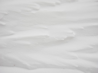 White snow texture of natural snow surface. Nature winter background
