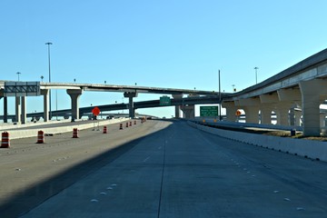 highway road in houston, texas, us