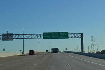 highway road in houston, texas, us