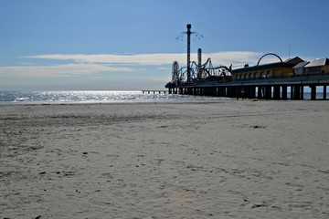 Pier in Galveston Island, Texas