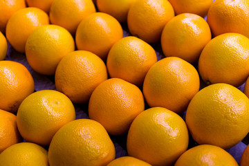 Large juicy ripe oranges.