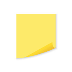 stick note isolated with shadow. Vector illustration.