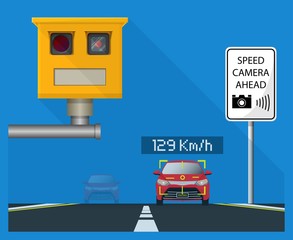 Handheld Speed Radar Lidar Laser Camera Gun Police Officer Operator Detection Speed Doppler Effect Reflection Electronic Device Equipment Tool Limit Speed Vehicle Roadway Monitor Alert Warning © Pepermpron