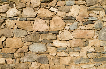 Old colorful stone wall  closeup