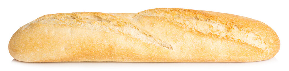 baguette isolated on white background. With Clipping Path
