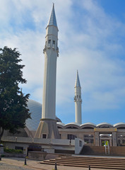 Fototapeta na wymiar Sakirin Mosque in Uskudar, Istanbul, Turkey. The first mosque to be designed by a woman, and the most carbon neutral mosque in Turkey