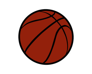 basketball isolated on white background