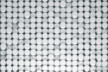 Background white seamless animated cylinders, for business presentation. 3d rendering