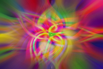 Fototapeta premium Multicolored abstract background illustration of computer generated futuristic fractal art pattern.