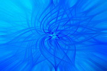 Colorful blue abstract background illustration of computer generated futuristic fractal art pattern.  