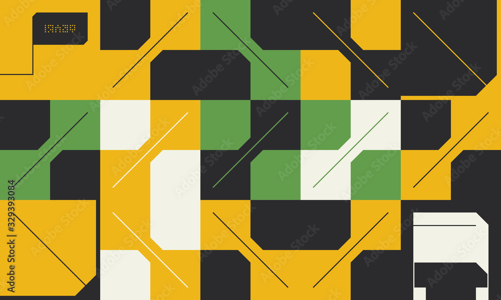 Poster technology abstract vector pattern design