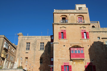 flats buildings in valletta (malta)