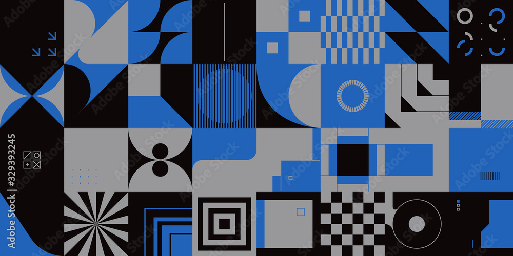 Poster duotone abstract vector pattern design