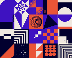 Obraz premium Neo Modernism Artwork Pattern Design