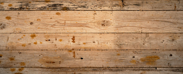 old brown rustic light bright wooden texture - wood background panorama banner long	