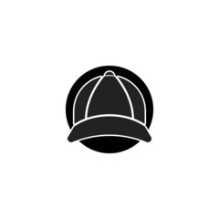 Baseball cap icon flat illustration for graphic and web design isolated on white background