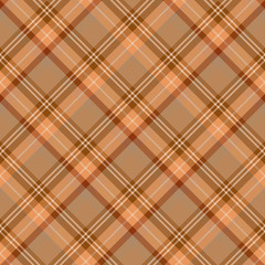 Seamless pattern in great brown colors for plaid, fabric, textile, clothes, tablecloth and other things. Vector image. 2