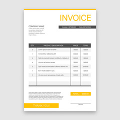 Obraz premium Business card with invoice. Customer service concept. Online payment. Tax payment. invoice template. Vector stock illustration.