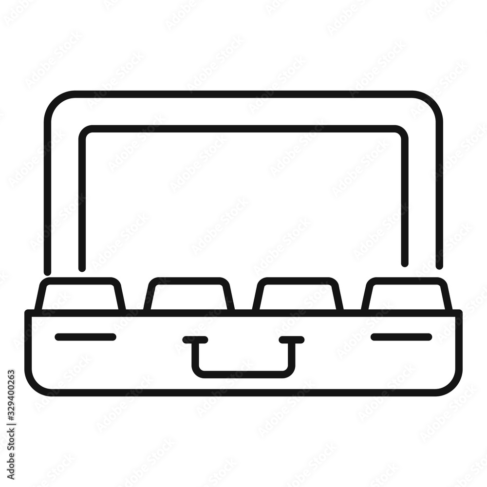 Poster gold bar case icon. outline gold bar case vector icon for web design isolated on white background