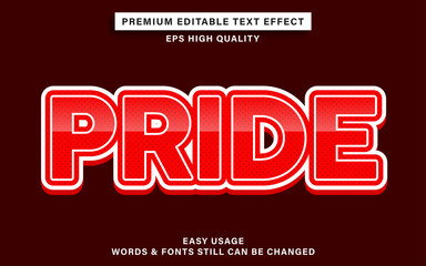 pride text effect