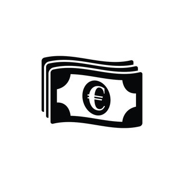 money icon. EURO sign. vector