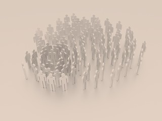 group of people, 3d illustration