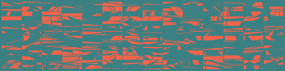 Abstract Random Color Poligones Generative Art background illustration