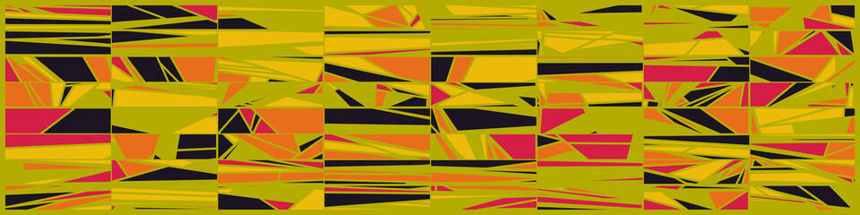 Abstract Random Color Poligones Generative Art background illustration