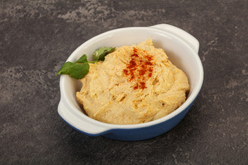 Vegan dietary cusine - humus snack